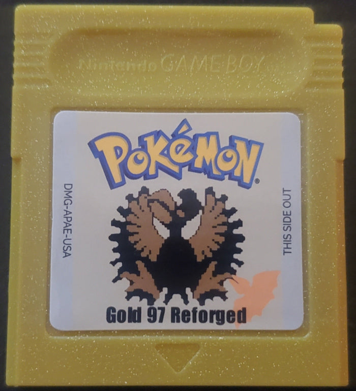 Pokemon Gold 97 Reforged GBC Video Game Gameboy Color ROM Hack by VintageVideoGameStore