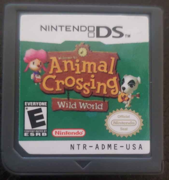 Animal Crossing Wild World NDS Video Game Cartridge Nintendo DS 2005 by VintageVideoGameStore