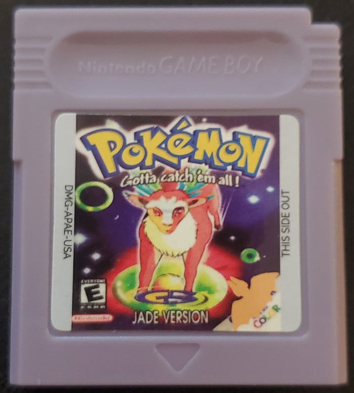Pokemon Jade Version GBC Video Game Gameboy Color ROM Hack by VintageVideoGameStore