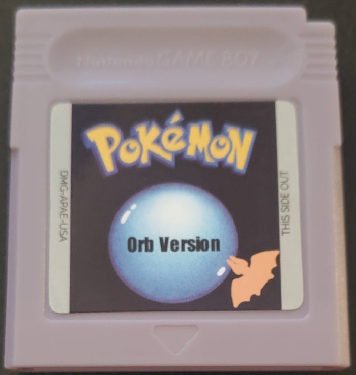 Pokemon Orb Version GBC Video Game Gameboy Color ROM Hack by VintageVideoGameStore