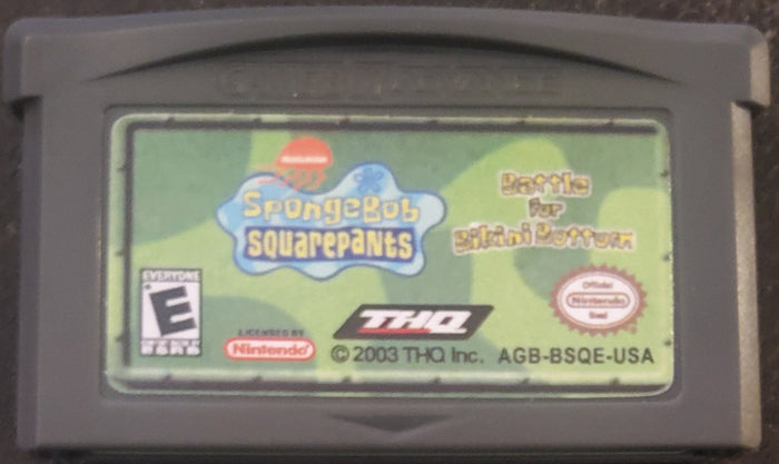 SpongeBob SquarePants Battle Bikini Bottom GBA Video Game Boy Advance by VintageVideoGameStore