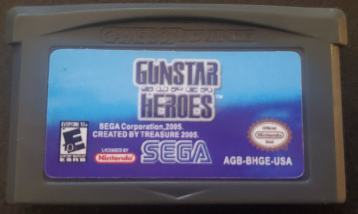 Gunstar Super Heroes GBA Video Game Cartridge Game Boy Advance 2005 by VintageVideoGameStore