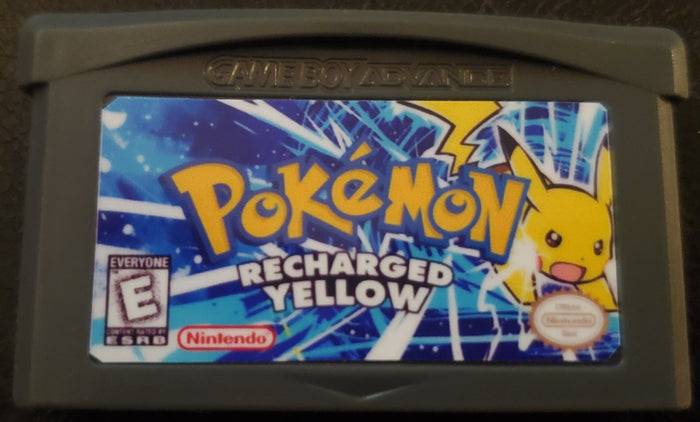 Pokemon Recharged Yellow GBA Pokemon ROM Hack Game Boy Advance by VintageVideoGameStore