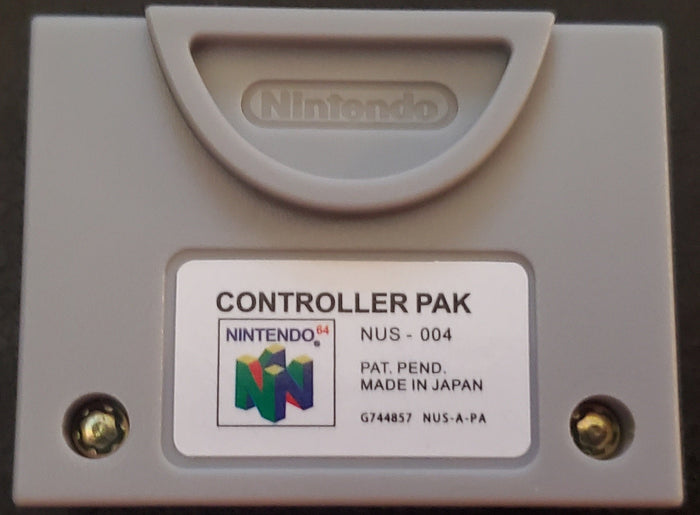 Controller Pak Memory Card Nintendo 64 N64 Save Games by VintageVideoGameStore