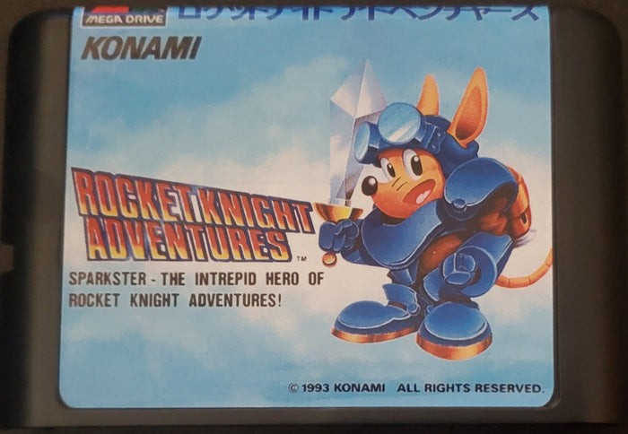Rocket Knight Adventures Sega Genesis Mega Drive Video Game Cartridge by VintageVideoGameStore