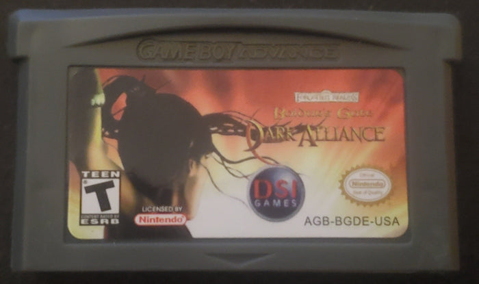 Baldur's Gate Dark Alliance GBA Video Game Boy Advance 2004 Nintendo by VintageVideoGameStore