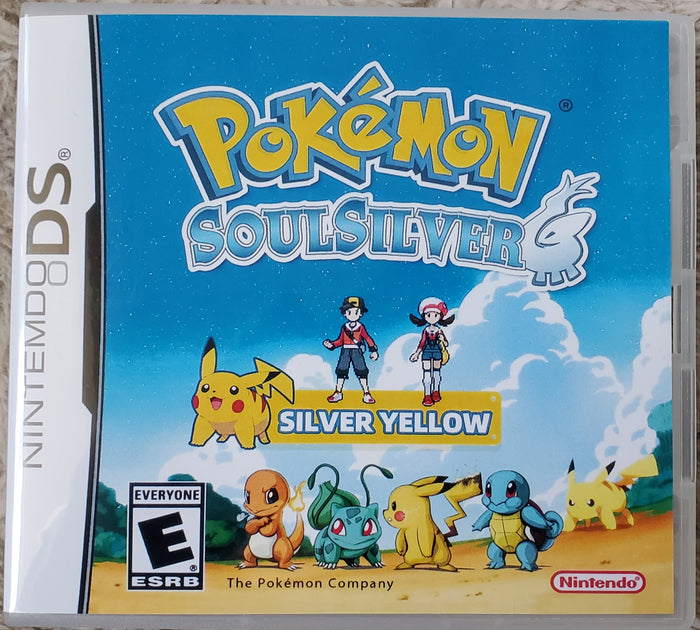 Pokemon SoulSilver Silver Yellow NDS Nintendo DS ROM Hack Video Game by VintageVideoGameStore