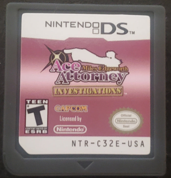 Ace Attorney Investigations Miles Edgeworth NDS Video Game Nintendo DS by VintageVideoGameStore