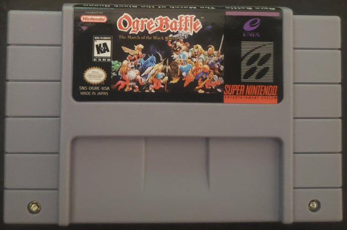 Ogre Battle SNES Video Game Cartridge Super Nintendo 1995 by VintageVideoGameStore