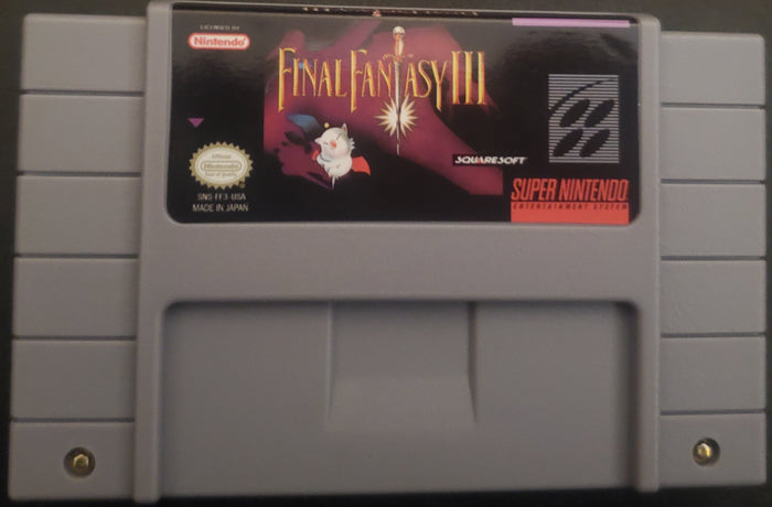 Final Fantasy 3 SNES Video Game Cartridge Super Nintendo 1994 by VintageVideoGameStore