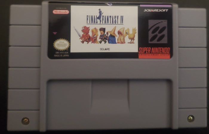Final Fantasy 4 SNES Video Game Cartridge Super Nintendo 1991 by VintageVideoGameStore
