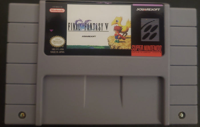 Final Fantasy 5 SNES Video Game Cartridge Super Nintendo 1992 by VintageVideoGameStore
