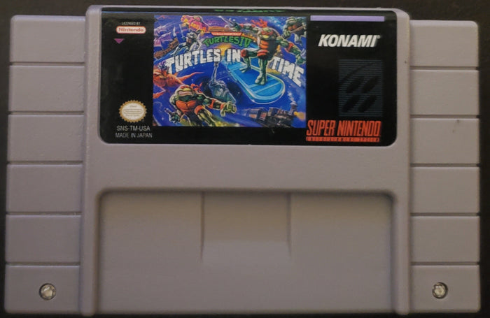 Teenage Mutant Ninja Turtles IV Turtles In Time SNES Reproduction Game Cartridge