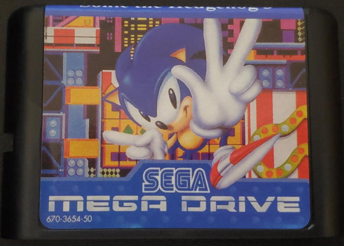 Sonic The Hedgehog 3 Sega Genesis Mega Drive Reproduction Game Cartridge