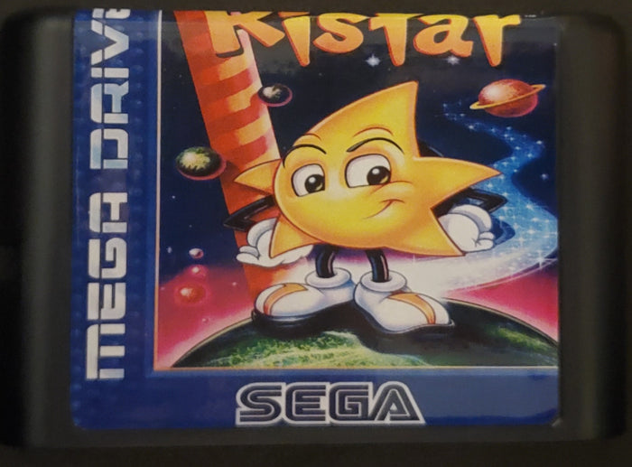 Ristar Sega Genesis Mega Drive 1995 Reproduction Video Game Cartridge