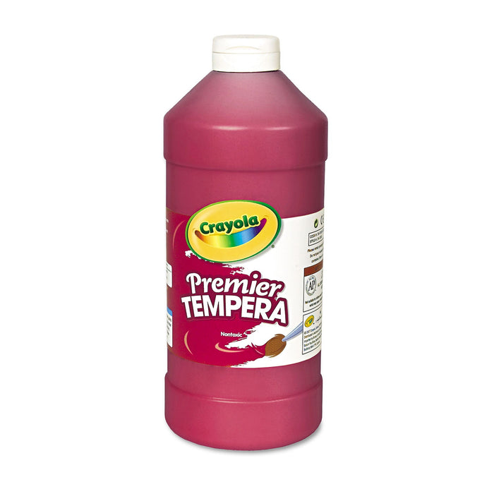 Crayola Premier Tempera Paint, Red, 16 oz Bottle