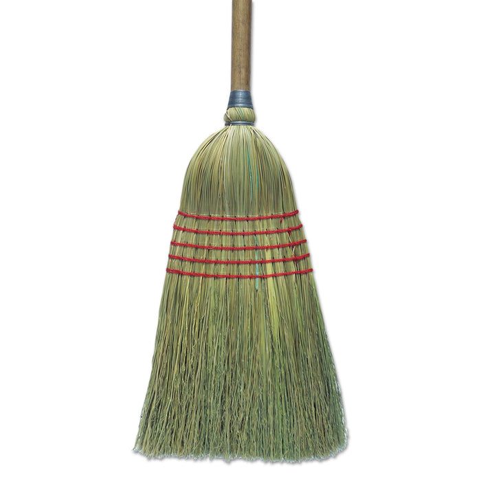 Boardwalk Corn Broom, Corn Bristles, 56" Overall Length, Natural, 6/Carton