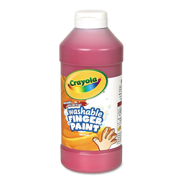 Crayola Washable Fingerpaint, Red, 16 oz Bottle
