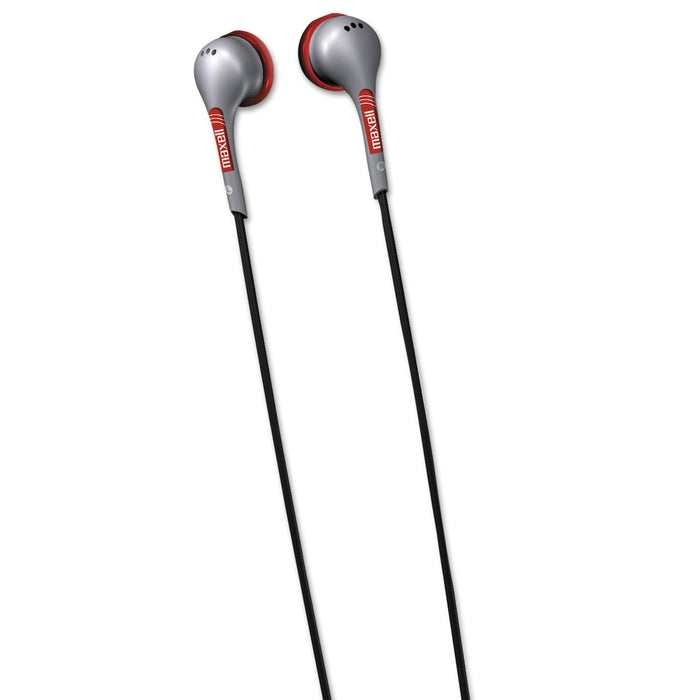 Maxell EB125 Digital Stereo Binaural Ear Buds for Portable Music Players, Silver