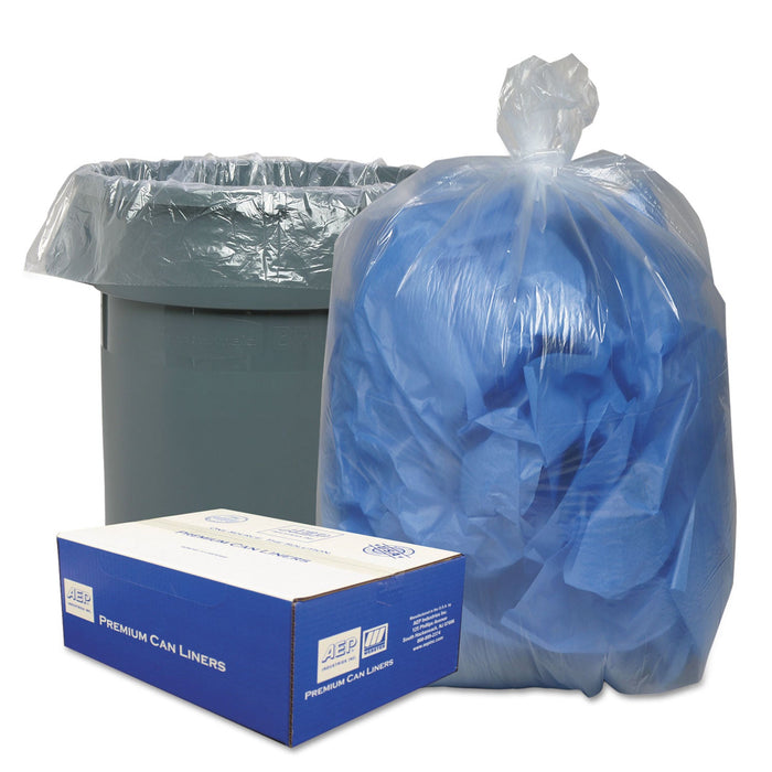 Classic Clear Linear Low-Density Can Liners, 30 gal, 0.71 mil, 30" x 36", Clear, 250/Carton