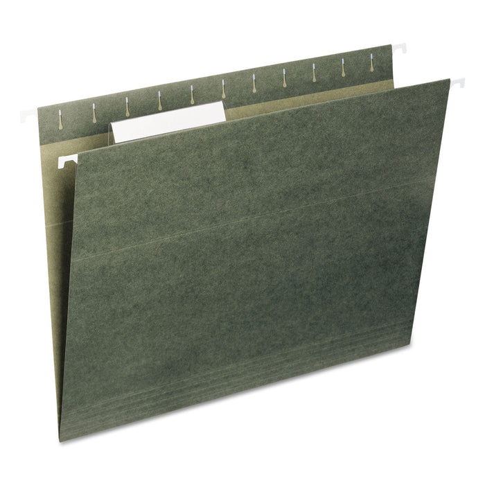 Smead Hanging Folders, Letter Size, 1/3-Cut Tabs, Standard Green, 25/Box