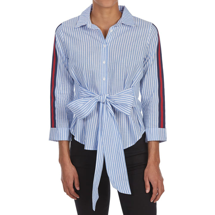 Almost Famous Juniors Tie-Front Top by Vanessa Jane