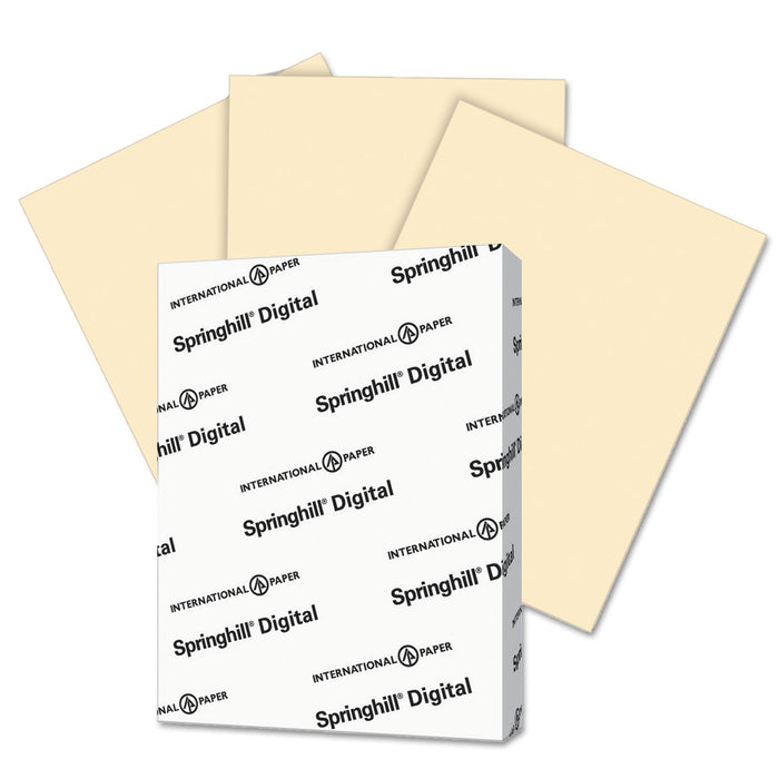 Springhill Digital Index Color Card Stock, 110 lb Index Weight, 8.5 x 11, Ivory, 250/Pack