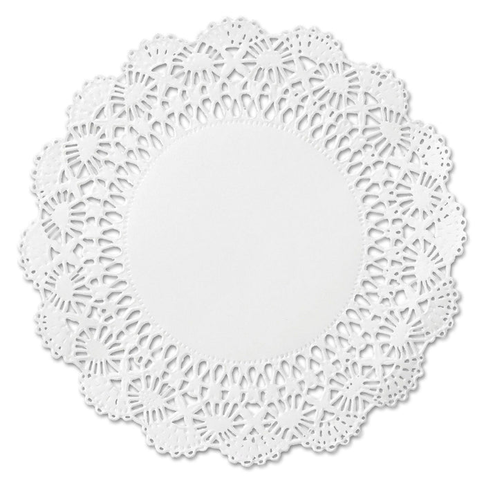 Hoffmaster Cambridge Lace Doilies, Round, 10", White, 1,000/Carton