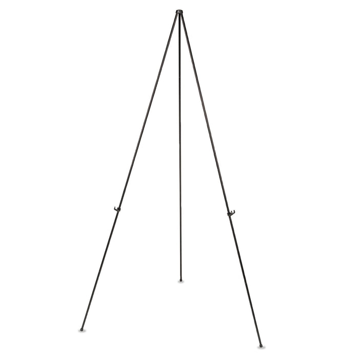 MasterVision Instant Easel, 61.5" High, Black, Steel, Lightweight
