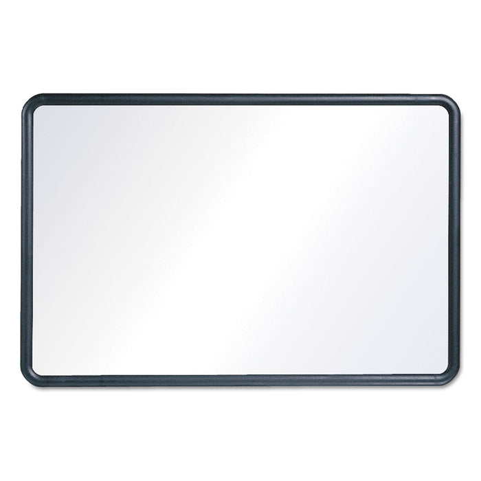Quartet Contour Dry-Erase Board, Melamine, 48 x 36, White Surface, Black Frame