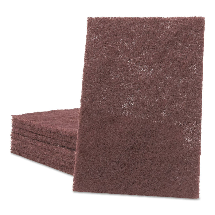 Scotch-Brite General Purpose Hand Pad, 6 x 9, Maroon, 20/Box, 3 Boxes/Carton