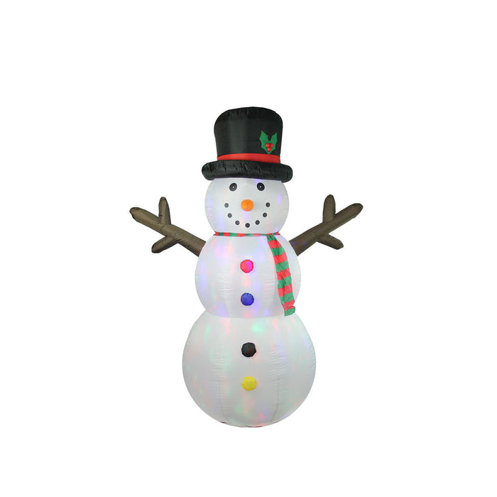 8 Inflatable Lighted Twinkle Snowman Christmas Yard Art Decoration by Vanessa Jane