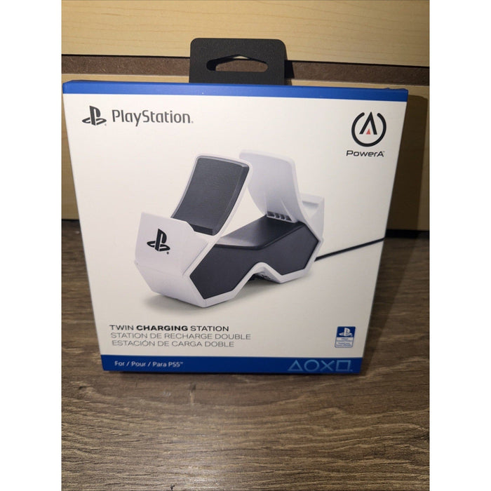 PowerA 1516956-01 Twin Charging Dock - Black/White PS5 PlayStation 5 by Price Is Right Miami