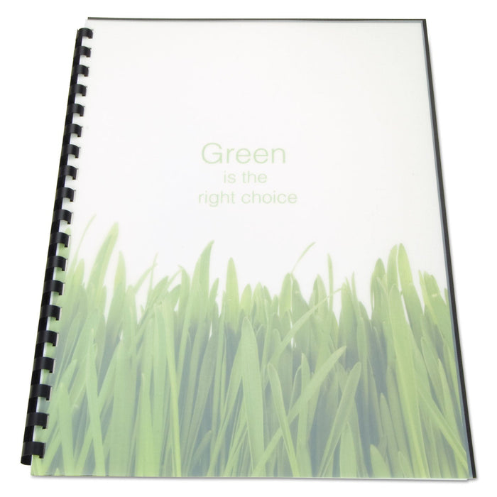 GBC 100% Recycled Poly Binding Cover, Frost, 11 x 8.5, Unpunched, 25/Pack