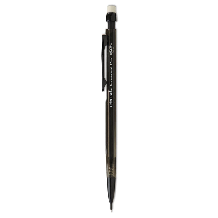 Universal Mechanical Pencil, 0.7 mm, HB (#2.5), Black Lead, Smoke Barrel, Dozen