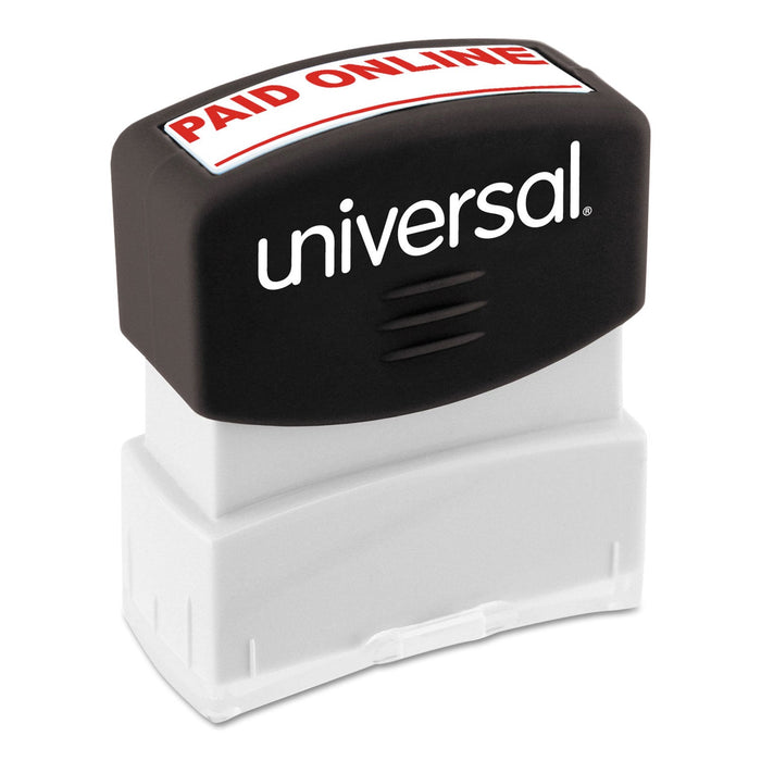 Universal Message Stamp, PAID ONLINE, Pre-Inked One-Color, Red