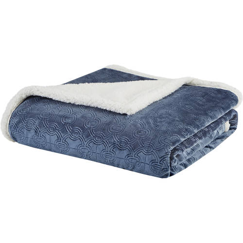 Madison Park Elma Oversized Textured Plush Throw 60x70 by Vanessa Jane