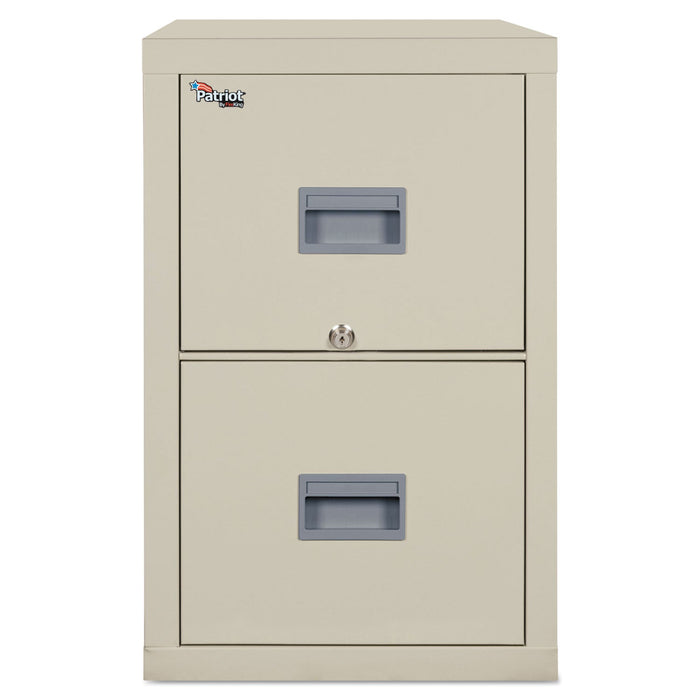 FireKing Patriot by FireKing Insulated Fire File, 1-Hour Fire Protection, 2 Legal/Letter File Drawers, Parchment, 17.75 x 25 x 27.75