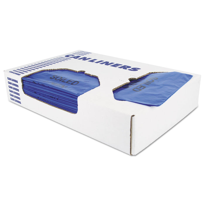 Heritage Healthcare Biohazard Printed Can Liners, 20-30 gal, 1.3 mil, 30" x 43", Blue, 200/Carton