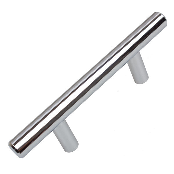 GlideRite Hardware Polished Chrome Solid Bar Cabinet Pulls 2-1/2-in CC 10 Pack by Vanessa Jane