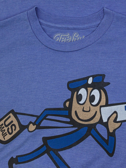 U.S. Mail Vintage Mr. Zip T-Shirt - Blue by Tee Luv