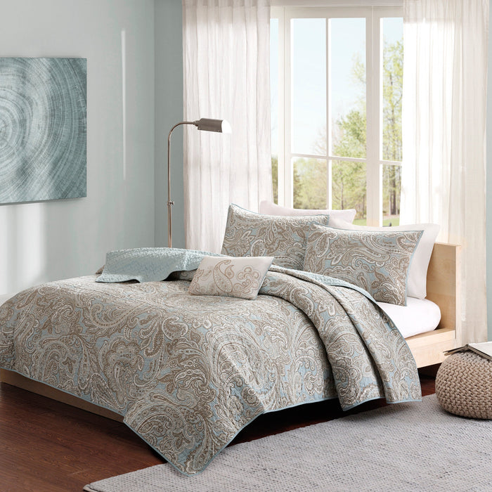 Madison Park Pure Ronan 4-PC. Coverlet Set, Full/Queen by Vanessa Jane