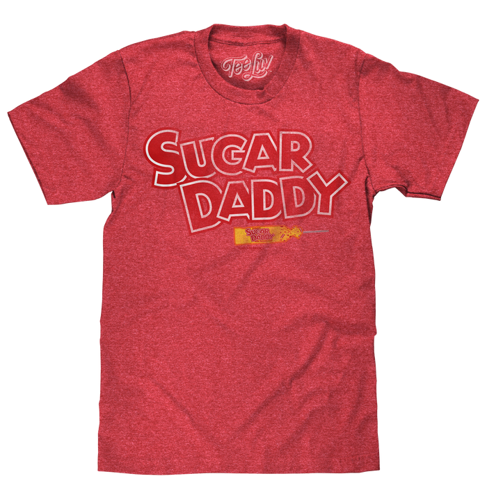 Sugar Daddy Logo T-Shirt - Red by Tee Luv