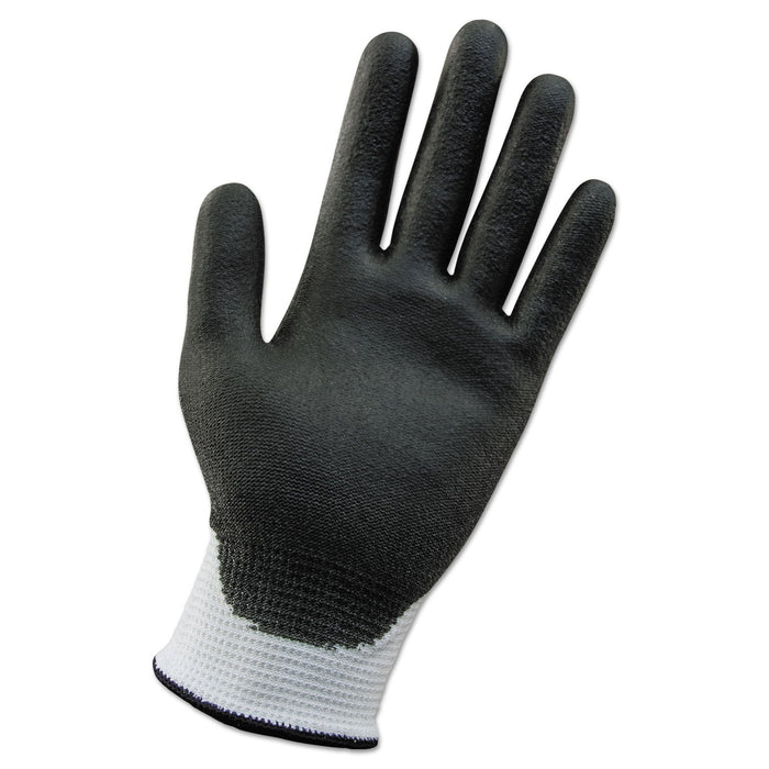 KleenGuard G60 ANSI Level 2 Cut-Resistant Gloves, White/Blk, 220 mm Length, Small, 12 Pairs
