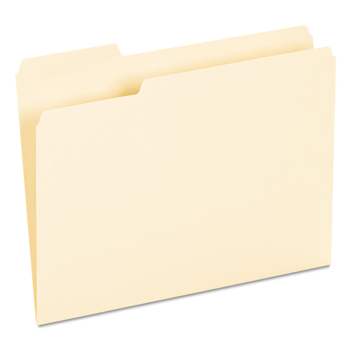 Universal Interior File Folders, 1/3-Cut Tabs: Assorted, Letter Size, 9.5-pt Manila, 100/Box