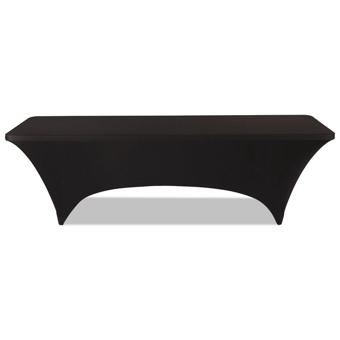 Iceberg iGear Fabric Table Cover, Polyester/Spandex, 30" x 96", Black