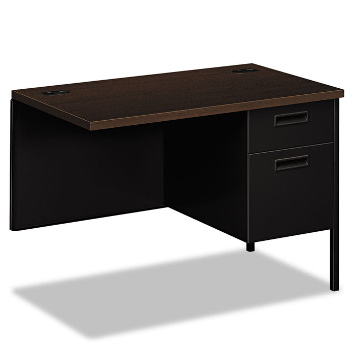 HON Metro Classic Series Workstation Return, Right, 42w x 24d x 29.5h, Mocha/Black