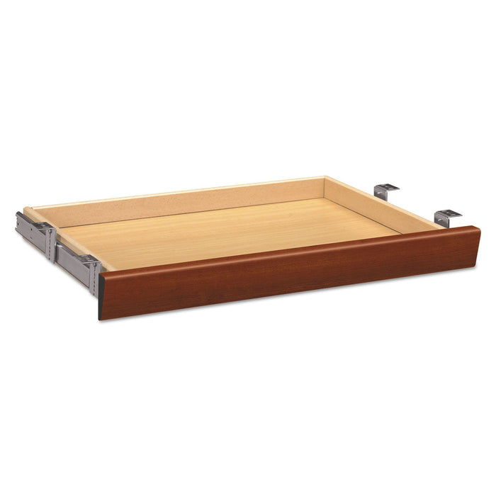 HON Laminate Angled Center Drawer, 26w x 15.38d x 2.5h, Cognac