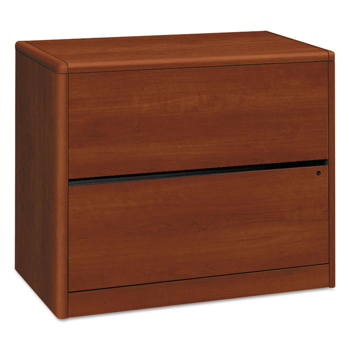 HON 10700 Series Locking Lateral File, 2 Legal/Letter-Size File Drawers, Cognac, 36" x 20" x 29.5"