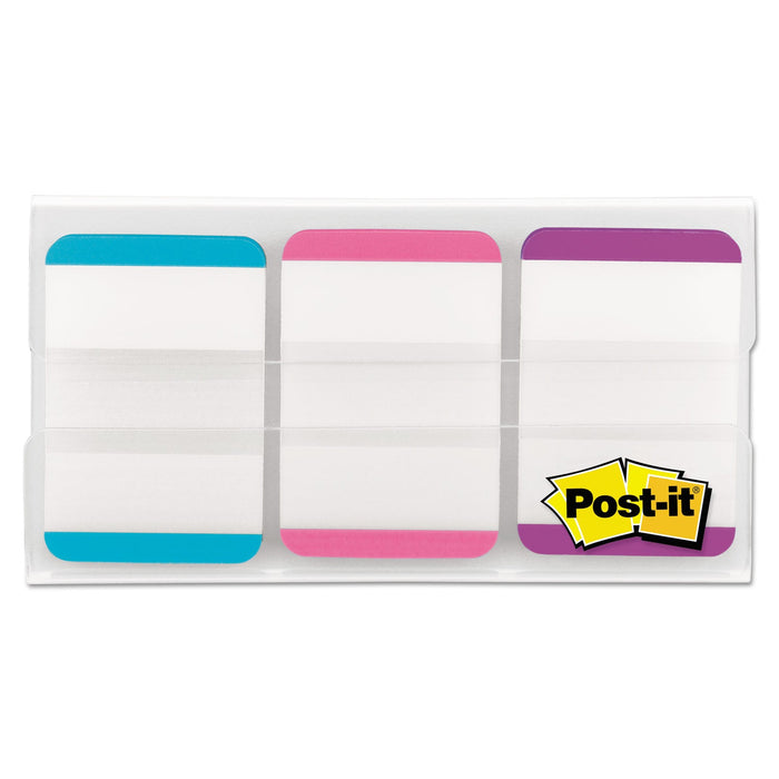 Post-it 1" Lined Tabs, 1/5-Cut, Lined, Assorted Pastel Colors, 1" Wide, 66/Pack